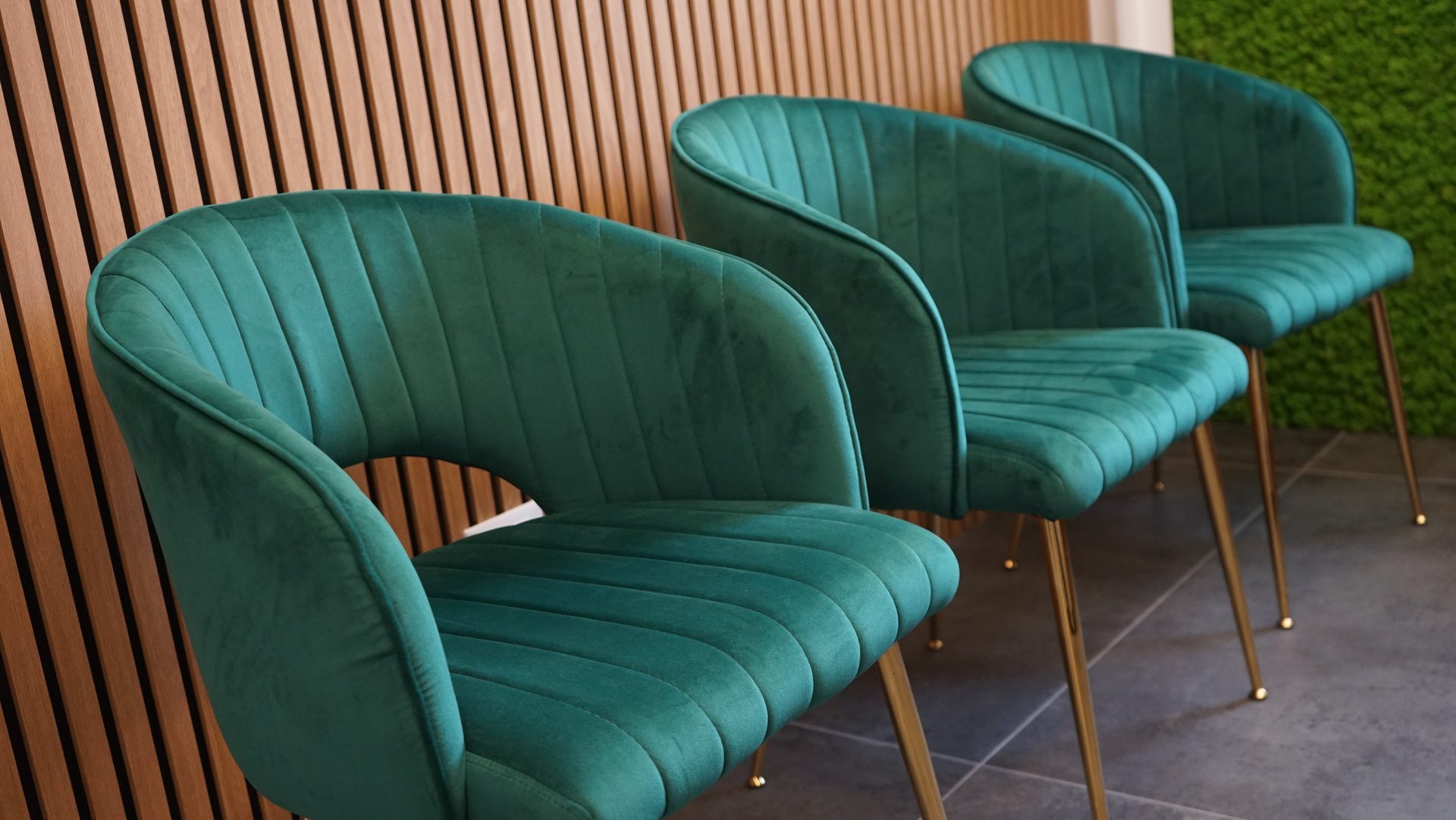 Armchairs in the Nea Bios waiting room